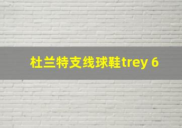 杜兰特支线球鞋trey 6